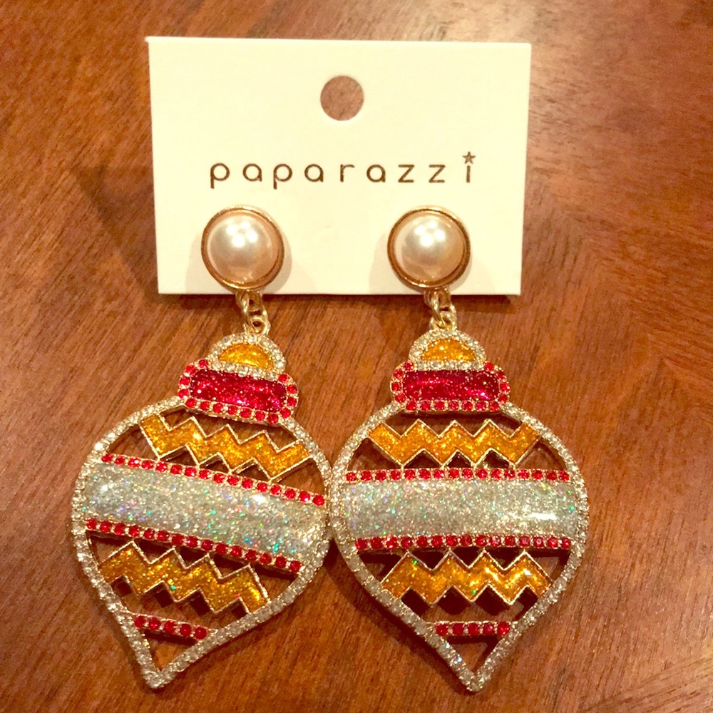 Inspired Bauble Bar Christmas Earrings